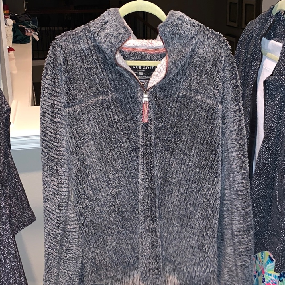 gray true grit jacket